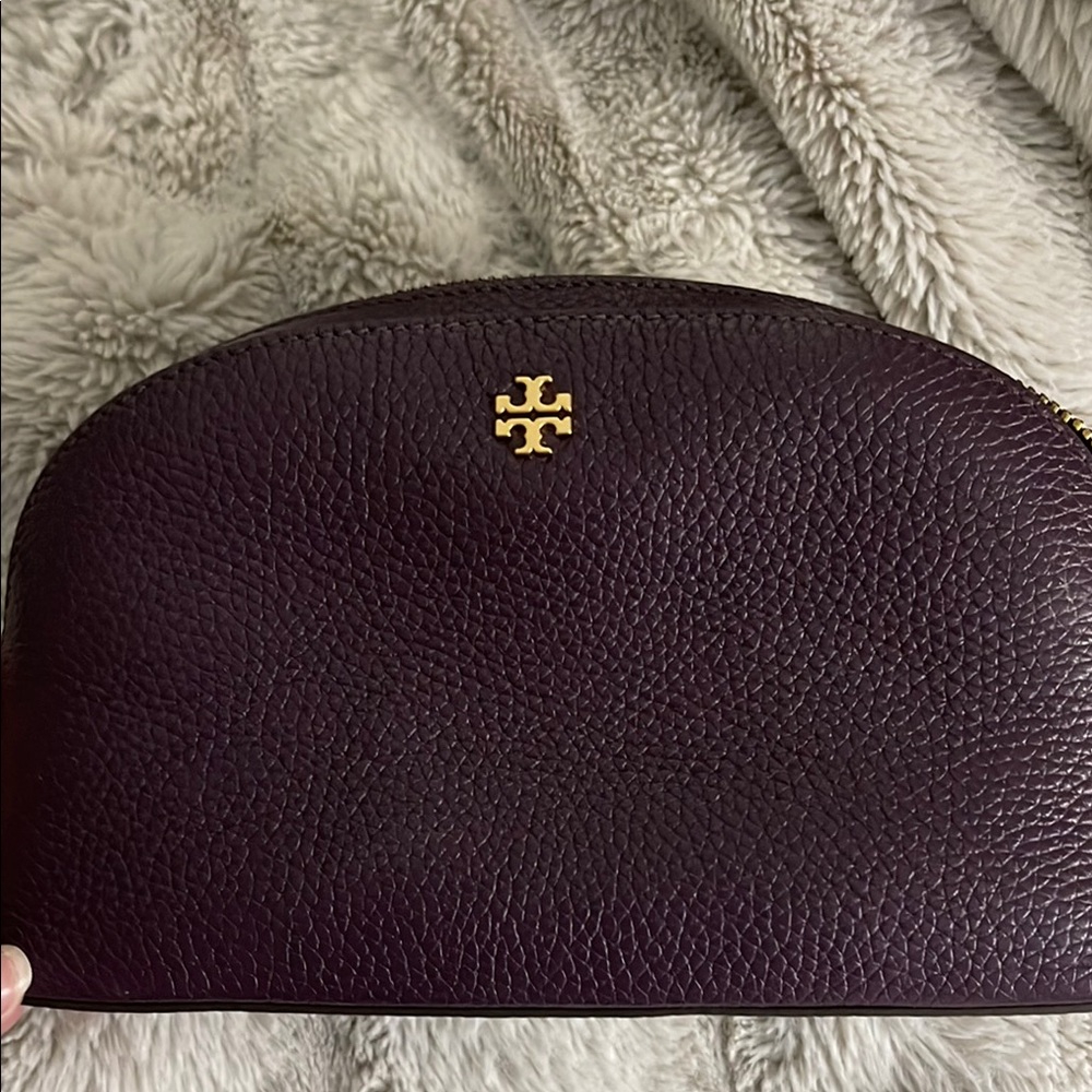 Tory Burch Purple Leather Clutch